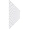 Ekena Millwork Set of Four Panels for 94 1/2"W x 28 1/4"H Nuevo Fretwork Wainscot Wall Paneling WPKP14X01X47NUV - alternate 2